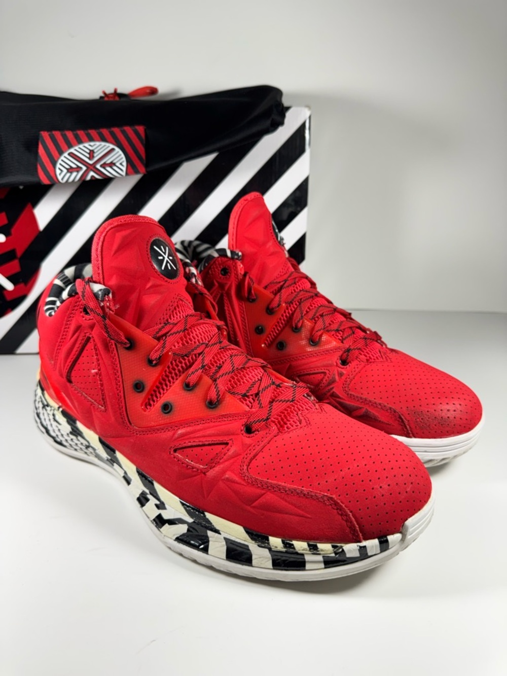 Li-Ning Way of Wade 2 Encore Red Lava Dwyane Wade Basketball Sneakers Men's 12